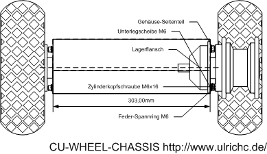 Cu-Wheel-Chassis Roboterplattform