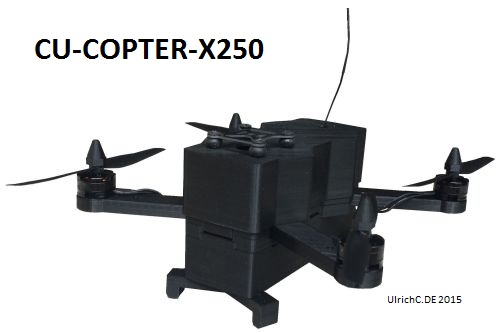 Cu-Copter-X250 Multicopter Quadrocopter Drohne zur Fernhantierung