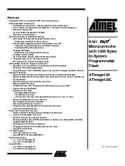 Datenblatt Datasheet ATMEGA128