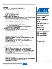 Datenblatt Datasheet ATMEGA32U4