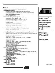 Datenblatt Datasheet ATMEGA64