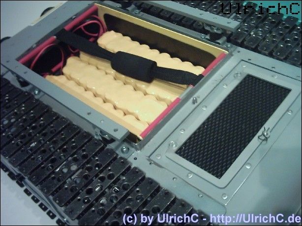 Akkuschacht Kettenfahrzeug