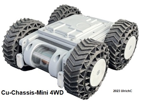 Cu-Chassis-Mini Roboter Radfahrzeug f&uuml;r mobile Roboter