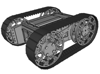 Abbildung Cu-Chassis-Mini als Kettenroboter