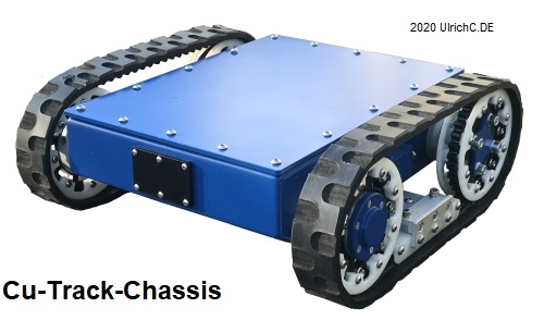 Cu-Track-Chassis Roboterfahrzeug für mobile Roboter