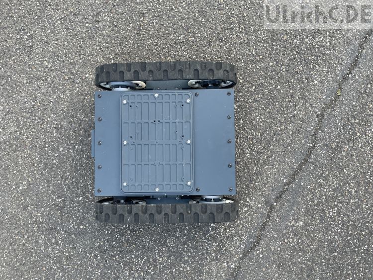 Roboter Kettenfahrzeug Draufsicht