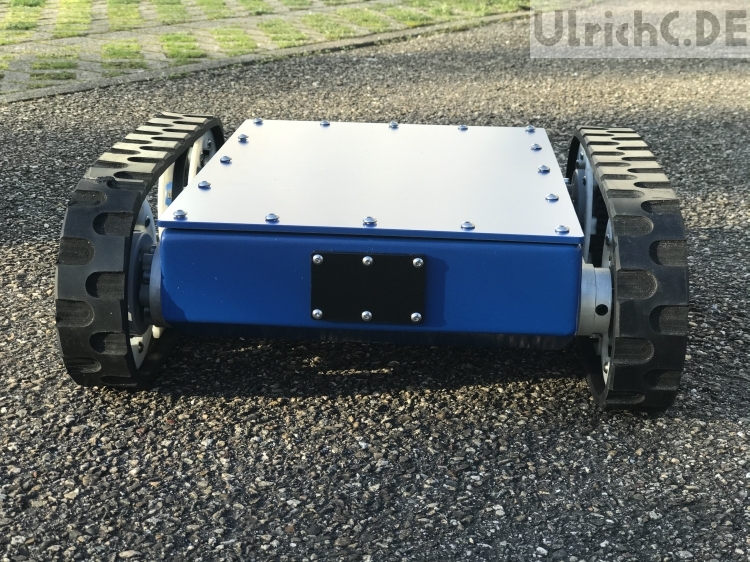 Roboter Kettenfahrzeug Frontsicht