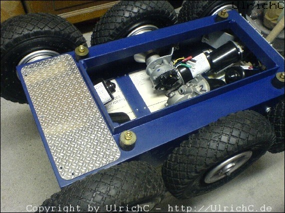 Chassis mit sechs Rädern 