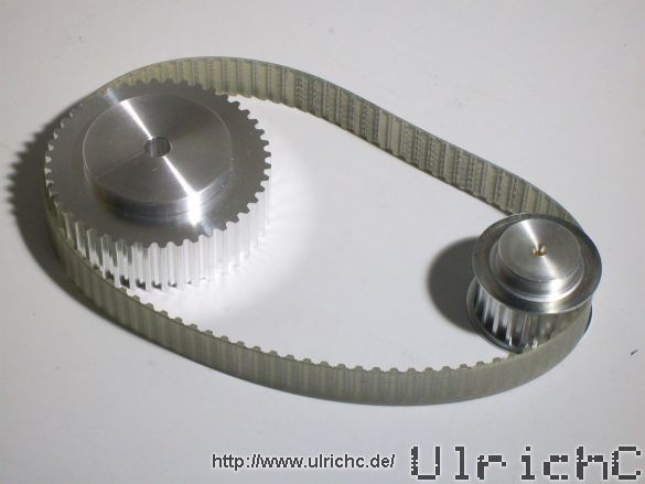 Riemenuntersetzung Schrittmotor