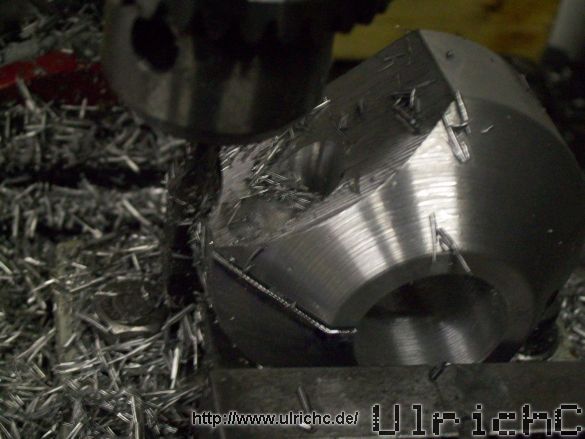 Rundwellen-Arretierung Einfräsung