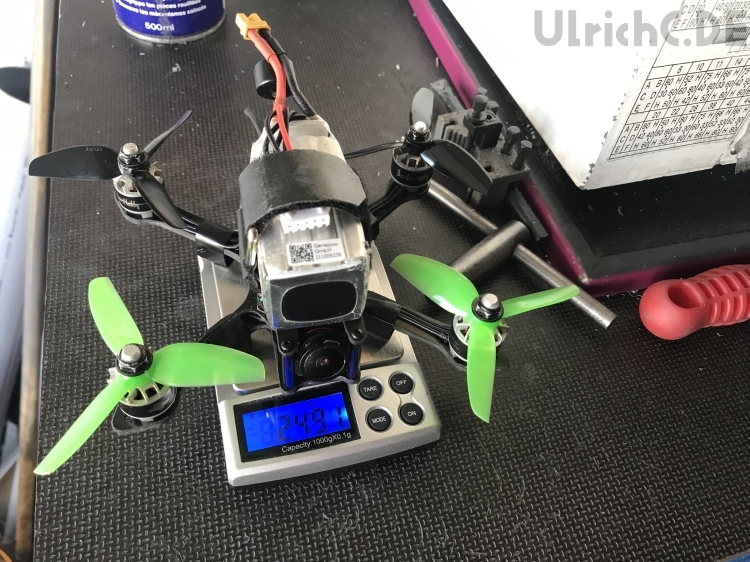 Freestyle Copter Akku Einwiegen