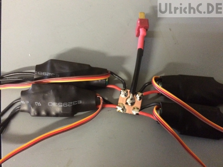 Quadrocopter Verkabelung