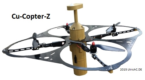 Cu-Copter-Z Multicopter Drohne für experimentelle Zwecke