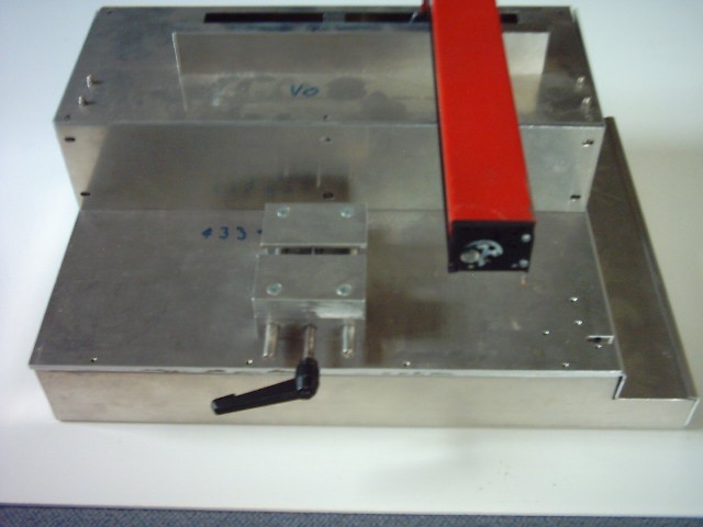 Graviermachine aufgebaut