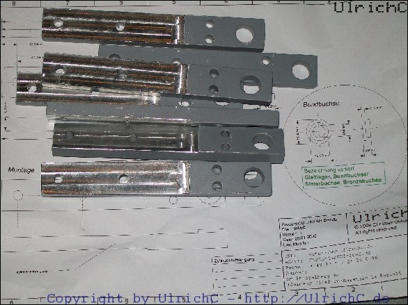 Linear-Motorflansch Halter