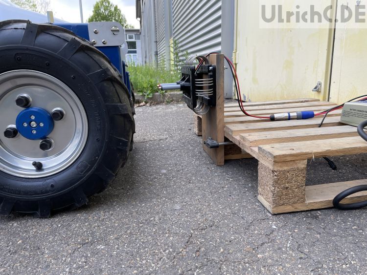 Roboter Anfahrt Station Ausgleich