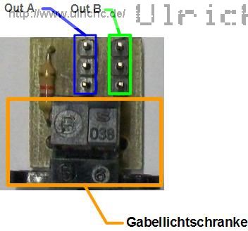 Anschlussbeschreibung Gabelichtschranke