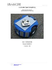 Handbuch Cu-Robot(SOFTWARE)(MOTOR)(PRO)(JOY) Bedienungsanleitung