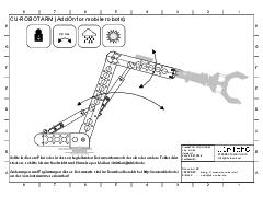 Technische Zeichnung Cu-Robotarm