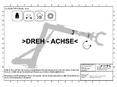 Technische Zeichnung Cu-Robotarm