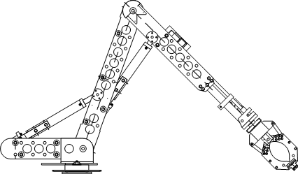Cu-Robotarm Entwurf Roboterarm