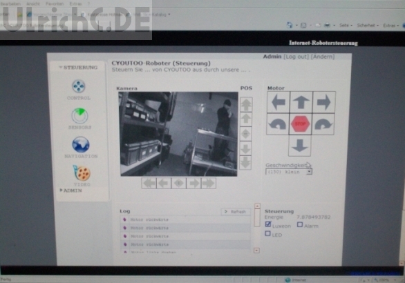 Websteuerung Roboter