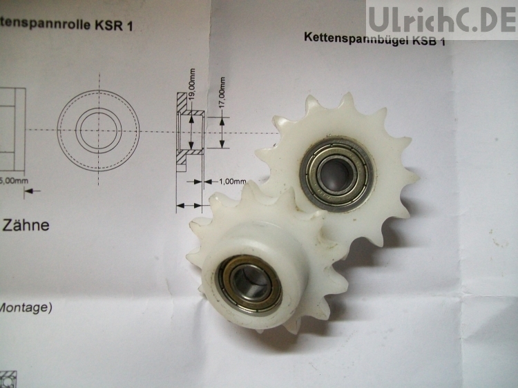 Chassis Kettenspanner Rolle