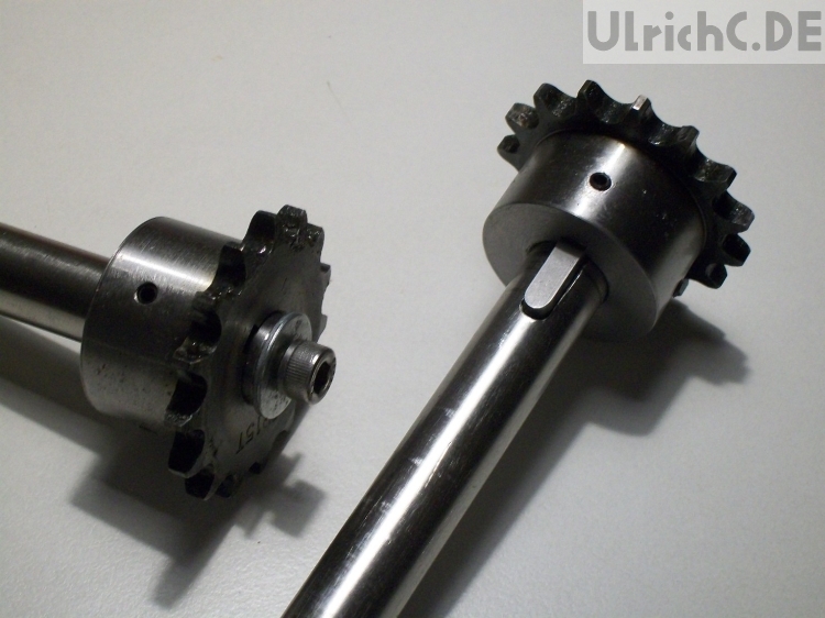 Kettenritzel montage