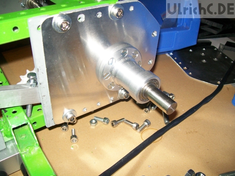 Lagerflansch Montage