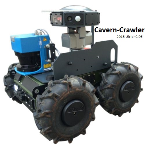 Cavern-Crawler Minenroboter zur Fernhantierung in alten Stollen