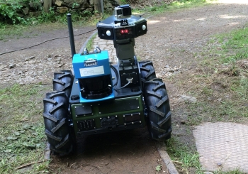 Cavern-Crawler Roboterfahrzeug zur Minenerkundung für ein Filmprojekt.