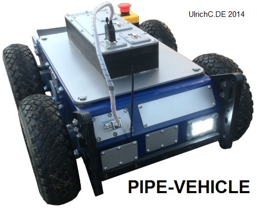Pipe-Vehicle Rohrfahrzeug für Fernhantierung und Transport